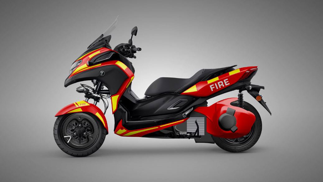 White Motorcycle Concept FS